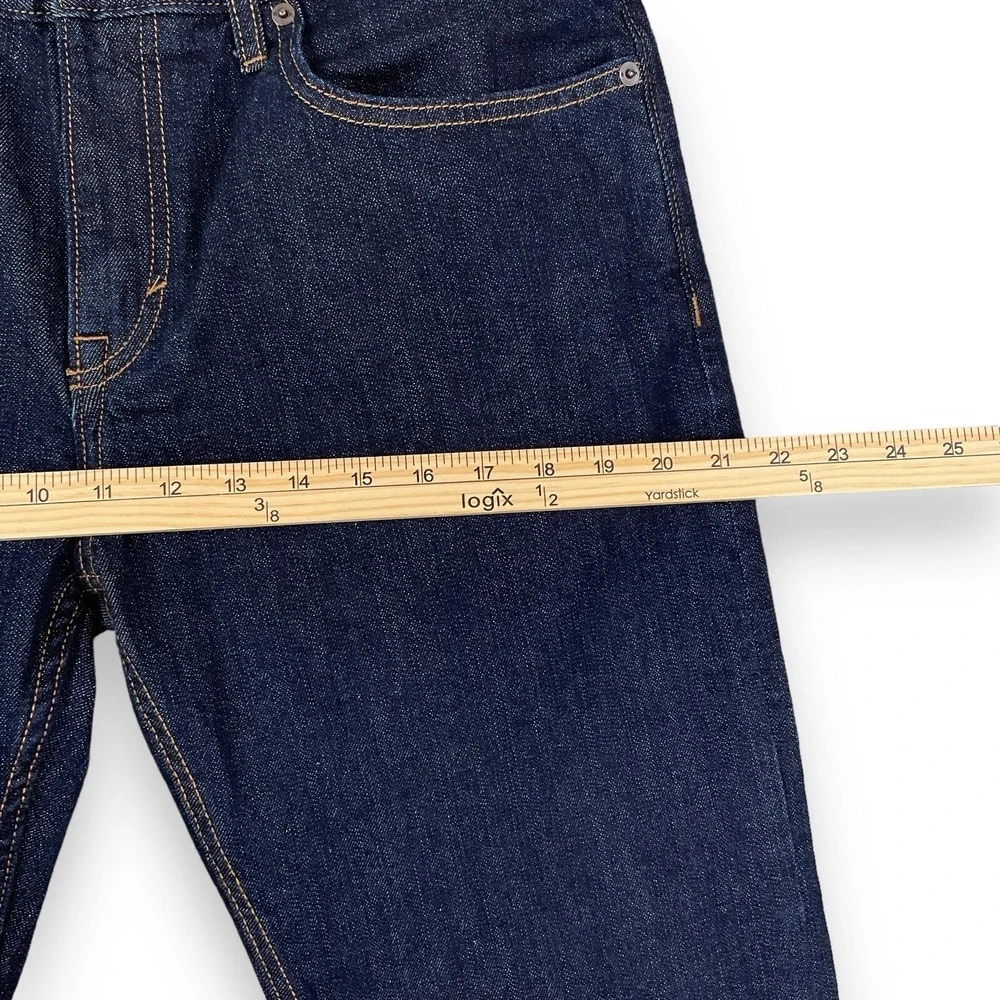 Banana Republic Jeans Men 33x30 (ACTUAL 34x27.5) Dark Blue Straight Fit Denim